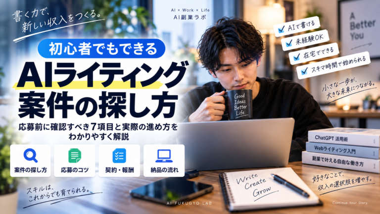 AIライティング案件の探し方